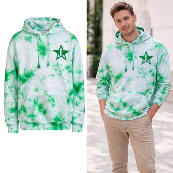 🌿 NWOT! Jeffree Star Unisex Tie Dye Pullover Hoodie - Picture 9 of 9